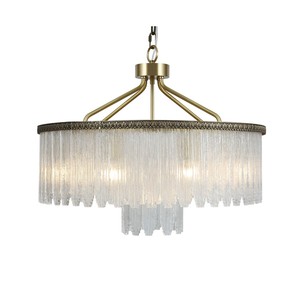 Lámparas Colgantes de Cristal LED Redondas para Decoración de Interiores Personalizada, Lámparas de Araña de Lujo para Villas, Escaleras de Hoteles, Techos Altos - Product Image 4