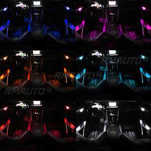 Juego de 4 Luces LED Decorativas para el Interior del Coche, Lámparas de Ambiente Universales para Automóviles, Iluminación para el Reposabrazos y la Manija de la Puerta - Product Image 3