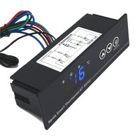 Termostato Digital Programable Multifuncional KT-6030J para Refrigerador, Controla 3 Funciones: Refrigeración, Iluminación y Ventilador.