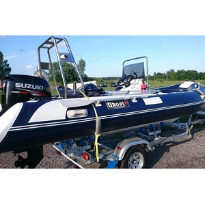 High Speed RIB <strong>Dinghy</strong> 15ft - Hypalon Inflatable <strong>Dinghy</strong> with Center Console &amp; 50HP Engine - Product Image 1