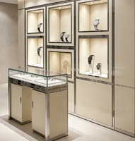 Vitrine Moderne en Aluminium et Verre pour Bijoux avec Éclairage LED – Design Écologique et Durable