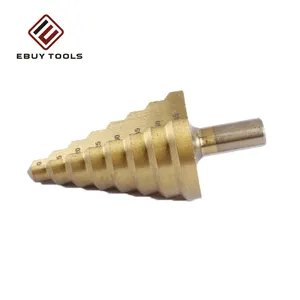 5Pcs Hss 4241 Step Cone Drill 50 Sizes Multiple Hole Stepped Up Bits Unibit 3 Wings Step Drill Bit Set