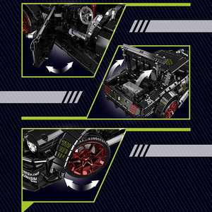 Mô hình lắp ráp xe hơi thể thao Mustang đen tĩnh Mould King 13108S 3201 chi tiết, đồ chơi giáo dục kỹ thuật, quà tặng lễ hội - Product Image 5