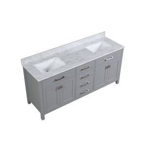 Meuble-lavabo de salle de bain moderne haut de gamme en contreplaqué de 72 pouces avec lavabo en céramique, résistant à l'eau, caractéristiques pour meuble-lavabo de salle de bain - Product Image 4
