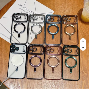 Étui de téléphone portable avec support magnétique pour 11/13 Pro Max, matériau PC+TPU, antichoc, anti-empreintes digitales et anti-rayures, 7 couleurs - Product Image 3