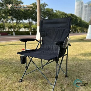 Silla Plegable para Exteriores, Marco de Aluminio, Tela Oxford, Respaldo Alto, Portátil, para Camping, Jardín, Estilo Casual - Product Image 3