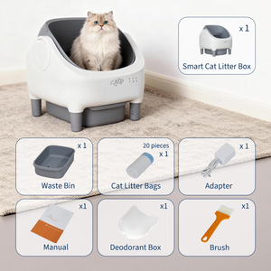 Lettiera per gatti AFP Effortless Odor Control & Smart con WIFI, autopulente, per più gatti - Product Image 1