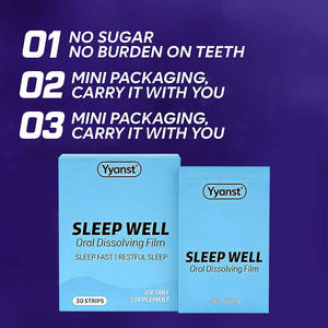 Bandes buccales personnalisées pour adultes à base de mélatonine et L-théanine pour un sommeil rapide et réparateur – Emballage sur mesure – Complément alimentaire - Product Image 4