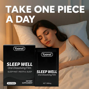 Bandes buccales OEM/ODM à dissolution rapide pour un sommeil profond et un soulagement du stress chez l'adulte, sans sucre, personnalisables, complément alimentaire - Product Image 2