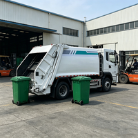 Camion à ordures compacteur électrique pur 4x2 à transmission automatique et chargement arrière, châssis BYD, véhicule compacteur de déchets à énergie nouvelle
