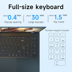 16GB <b>RAM</b> 512GB SSD 1TB Core I7 Laptop Computer Expand TF Slots Fingerprint Portable - Product Image 2