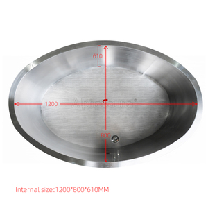 Alpha Sauna Hot Sale Wooden Bath <strong>Bucket</strong> and Stainless Steel <strong>Ice</strong> Bath - Product Image 4