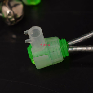 Alarme de pêche en spirale, en plastique vert et en acier inoxydable, dispositif d'alerte portable pour canne à pêche en plein air, pour matériel de pêche - Product Image 1