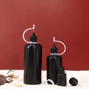 Özelleştirilebilir Mini boy aplikatör şişe boş iğne ucu plastik şişe