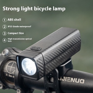 Type-C LED phare de vélo étanche rechargeable nuit cyclisme lampe de poche lumineuse avec batterie équipement de VTT - Product Image 1