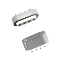 Conector de Alimentación USB Magnético para Lámparas LED, Cabezas Macho/Hembra, Fila Simple/Doble, Color Personalizado