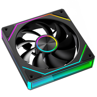 Ventilateur de refroidissement PC ARGB PWM XINMAI 120 mm, ventilateur de boîtier d'ordinateur noir et blanc RGB silencieux, fabricant OEM ODM