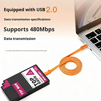 Cable de Datos Tipo C Plano de 65W de HUGEEL, Cable USB C Trenzado de Nailon 48 con Carga Súper Rápida para Teléfono 17 y Tablet