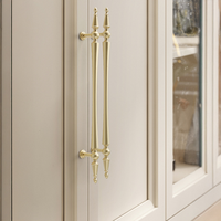 Poignée de porte de placard et tirette de tiroir en alliage de zinc, style français, luxueuse, dorée, design moderne et simple, couleur cuivre, à trou unique