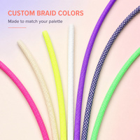 Kabel Data USB C Tipe C ke Tipe C dengan 8 Gaya Figurine Kartun Silikon Lepas Pasang, Kepang, dan Aksesoris yang Dapat Ditukar