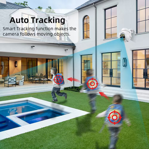 Tuya 6mp Ptz Cámara Audio bidireccional Tarjeta SD Cctv Exterior Impermeable Ip Red Sistema de cámaras de seguridad Cámaras con alerta de sirena - Product Image 6