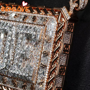 Nouveau pendentif personnalisé avec initiales Hip Hop 2026, diamant cultivé en laboratoire, ensemble de bijoux personnalisés - Product Image 5