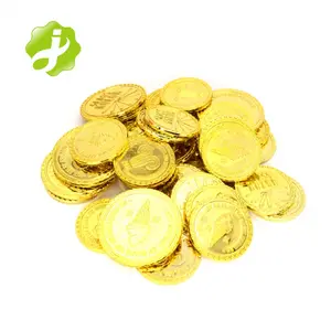Moneda de plástico dorada personalizada de promoción