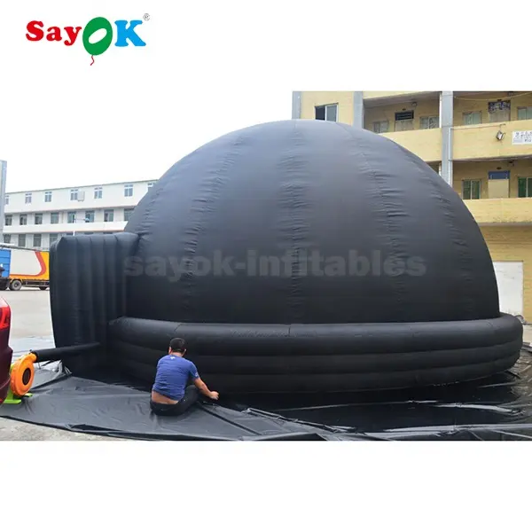 Barraca de planetário inflável portátil 360 graus, equipamento para escolas, venda, estrela, projeção, telemóvel