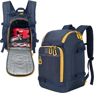 WOLT Roller Skate Bag para Mujeres Hombres, Ice Skate Bag Mochila con Top Casco Bolsillo para Roller Blade Se adapta a los zapatos hasta Us Mens - Product Image 1