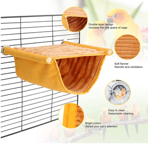 Nid d'oiseau chaud d'hiver, hamac suspendu, <span class=keywords><strong>cabane</strong></span> douillette, maison pour perroquet, tente, jouet, cage à oiseaux, perchoir pour perruches, perruches - Product Image 3