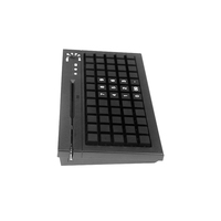 LIF KB60 Totalmente programable 60 TECLAS OPOS/JPOS POS Teclado Keylock y lector de tarjetas de banda magnética para caja registradora