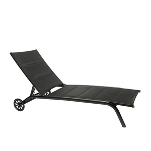 Chaise longue pliante en métal <span class=keywords><strong>pas</strong></span> chère avec roulettes pour piscine, plage ou <span class=keywords><strong>salon</strong></span>, chaise longue pour hôtel - Product Image 5