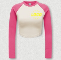 Kaos Olahraga Lengan Panjang Crop Unisex Terlaris, Bahan Dry Fit, Cepat Kering, Menyerap Keringat, Berlubang, Spandex
