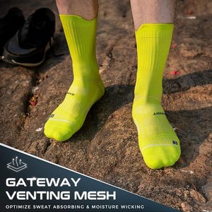 Chất Lượng Cao Nén Chạy Vớ Đệm Crew Vớ Thể Thao Đi Bộ Đường Dài Vớ - Product Image 3