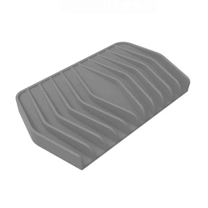6.1 X 3.5 X 0.55in Bathroom Tray Soap Holder for Kitchen Silicone Sink Tray Bar <b>Shower</b> Soap Holder Bathroom Organizer Tray - Product Image 1
