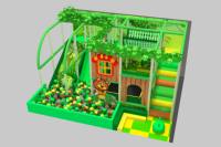 Aire de jeux intérieure commerciale sur le thème de la jungle, bac à balles en plastique, toboggan, maison dans les arbres, décoration, équipement de jeu pour enfants, centres commerciaux, divertissement
