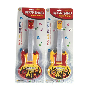 Juguete Musical Educativo Temprano para Niños Jinming, <span class=keywords><strong>Guitarra</strong></span> <span class=keywords><strong>de</strong></span> Juguete <span class=keywords><strong>de</strong></span> Plástico Pequeña con Dibujos Animados y 5 Canciones - Product Image 5