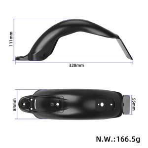 Garde-boue arrière en plastique ABS, grande couverture décorative, garniture avant pour scooter Jeep Pro II, protection anti-éclaboussures - Product Image 2