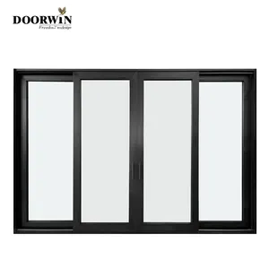 Heavy-Duty Commercial Modern Energy Efficient Office Door External Glass Slide Large Sliding Patio Doors And Windows For Home