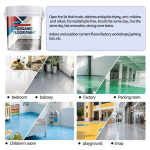 Revestimiento de suelo epoxi con efecto mármol, <span class=keywords><strong>pintura</strong></span> de suelo interior autonivelante, pulverización de apariencia líquida de arena de color - Product Image 4