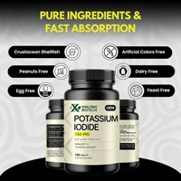 Comprimés d'iodure de potassium 130 mg par dose, soutien immunitaire et thyroïdien, complément alimentaire, 120 comprimés, formule personnalisée OEM ODM