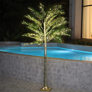 <span class=keywords><strong>Led</strong></span> nhân tạo cây cọ <span class=keywords><strong>2025</strong></span> <span class=keywords><strong>New</strong></span> giáng sinh hồ bơi bãi biển Patio Hawaii sân bên sân ngoài trời trang trí trong nhà thắp sáng cây cọ - Product Image 6