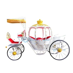 Chariot à Chevaux Électrique en Forme de Citrouille, Carrosse Princesse, Fabricants de Véhicules Électriques - Product Image 1