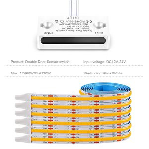 Kit d'éclairage <span class=keywords><strong>LED</strong></span> <span class=keywords><strong>sous</strong></span>-<span class=keywords><strong>meuble</strong></span> à activation par porte Steven, 12V DC, interrupteur à capteur, résistant à l'eau, intensité variable, haute luminosité, CRI 95 élevé - Product Image 4