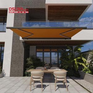 Auvent rétractable d'extérieur avec télécommande, design cassette en alliage d'aluminium, idéal pour la cour, le patio, le jardin - Product Image 1