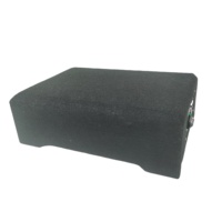 Subwoofer actif pour camion, à montage au sol, haut-parleur de basses alimenté pour système audio automobile, profil bas, basses profondes, 100W >90dB, OEM ODM Factory