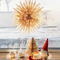 Decoraciones Navideñas, de San Valentín y para Bodas, Estrellas de Papel, Colgantes de Copos de Nieve, Faroles de Papel Multicapa, Decoración para Fiestas