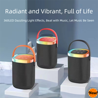 Barre de son portable extérieure anti-poussière avec poignée en caoutchouc et éclairage RVB arc-en-ciel pour haut-parleur V5.3 et subwoofer de fête