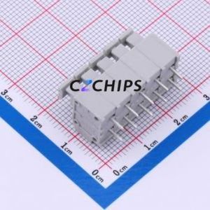 DB260-5.0-5P-GY Spring Terminal Block Through hole Component (THT),P=5mm Connector 1x5P 5mm Gray 5P - Product Image 2