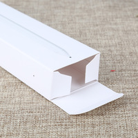 Boîte en carton argenté uni avec logo personnalisé imprimé, emballage cadeau pour stylo, cosmétique, vente au détail